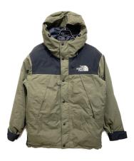 THE NORTH FACE (ザ ノース フェイス) マウンテンダウンジャケット ブラック×グリーン サイズ:M