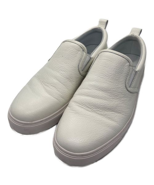 COOTIE × Tomo&Co（クーティー トモアンドシーオー）COOTIE × Tomo&Co (クーティー トモアンドシーオー) Leather Slipon Shoes ホワイト サイズ:27㎝の古着・服飾アイテム