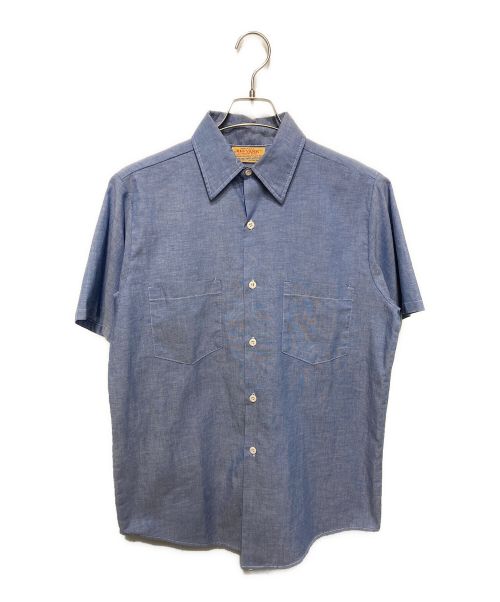 BIG YANK（ビッグヤンク）BIG YANK (ビッグヤンク) ヴィンテージ半袖シャツ ブルー サイズ:なしの古着・服飾アイテム