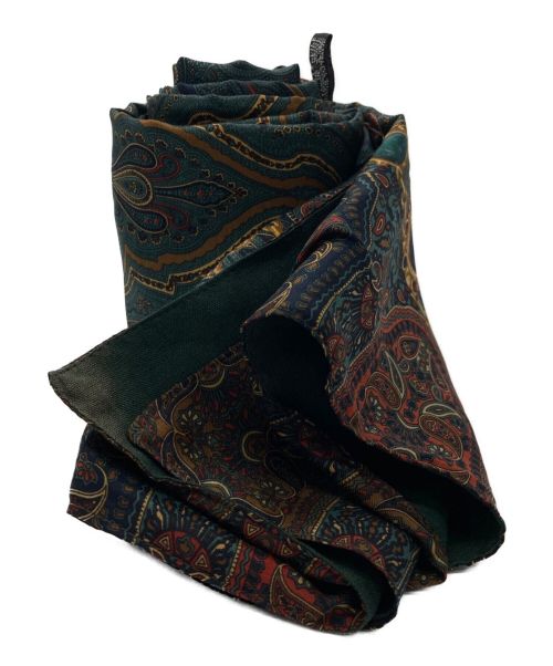 CHANEL（シャネル）CHANEL (シャネル) ウールシルクスカーフ グリーン サイズ:なしの古着・服飾アイテム