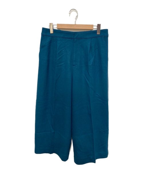UNTITLED（アンタイトル）UNTITLED (アンタイトル) ウールジャージ ワイドクロップドパンツ ブルー サイズ:44 未使用品の古着・服飾アイテム