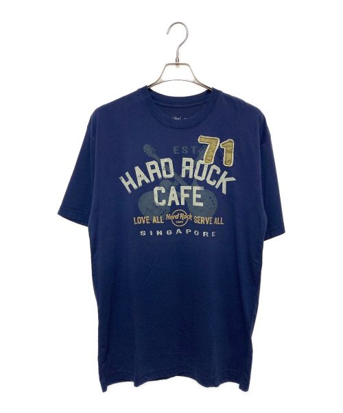 Hard Rock cafe（ハードロックカフェ）Hard Rock cafe (ハードロックカフェ) プリントTシャツ ネイビー サイズ:L 未使用品の古着・服飾アイテム