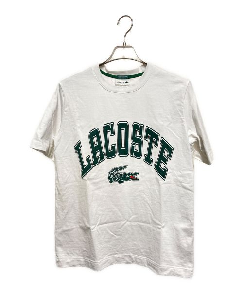 LACOSTE（ラコステ）LACOSTE (ラコステ) BEAMS (ビームス) 別注Tシャツ ホワイト サイズ:XSの古着・服飾アイテム