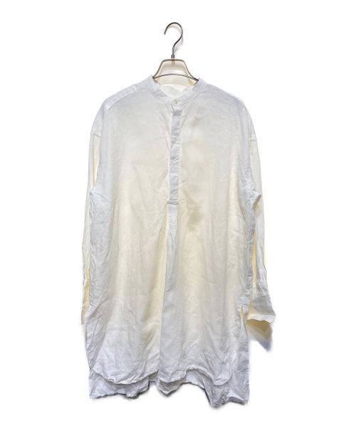 かぐれ（カグレ）かぐれ (カグレ) リネンチュニックシャツ ホワイト サイズ:FREEの古着・服飾アイテム