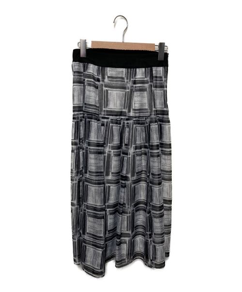 AMACA（アマカ）AMACA (アマカ) シアースクエアシャーリングスカート ブラック サイズ:38の古着・服飾アイテム