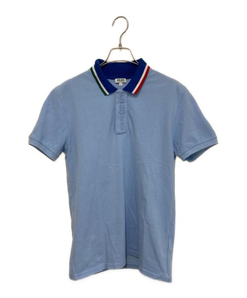 KENZO（ケンゾー）KENZO (ケンゾー) ロゴ刺繍ポロシャツ ブルー サイズ:Sの古着・服飾アイテム