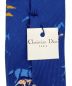 中古・古着 Christian Dior (クリスチャン ディオール) アニマル柄ネクタイ ブルー サイズ:表記無 未使用品：2480円