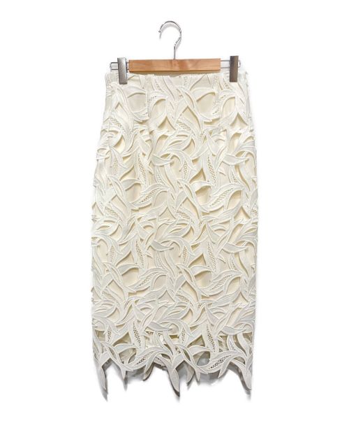 CELFORD（セルフォード）CELFORD (セルフォード) スワローレーススカート ホワイト サイズ:38の古着・服飾アイテム