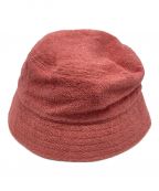 AURALEE）の古着「ORGANIC COTTON TERRY CLOTH BUCKET HAT」｜ピンク