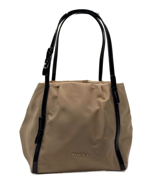 TOCCA（トッカ）TOCCA (トッカ) ナイロンリボントートバッグ ベージュの古着・服飾アイテム