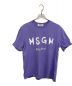 MSGM（エムエスジーエム）の古着「手書きタイプロゴ Tシャツ」｜パープル