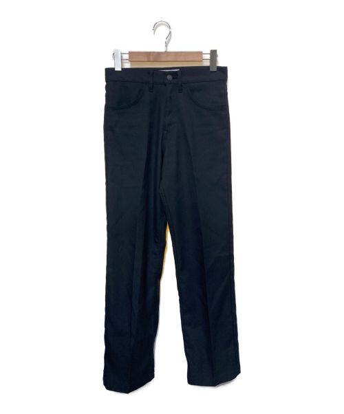 DAIRIKU（ダイリク）DAIRIKU (ダイリク) Straight Flasher Pressed Pants ブラック サイズ:27inchの古着・服飾アイテム
