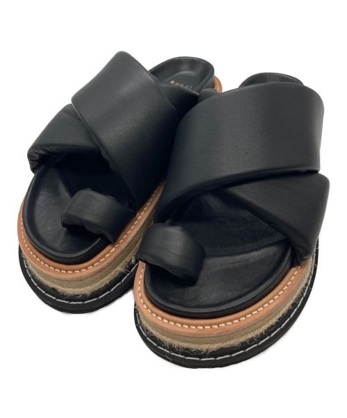 sacai（サカイ）sacai (サカイ) Multiple Sole Sandals ブラック サイズ:38の古着・服飾アイテム