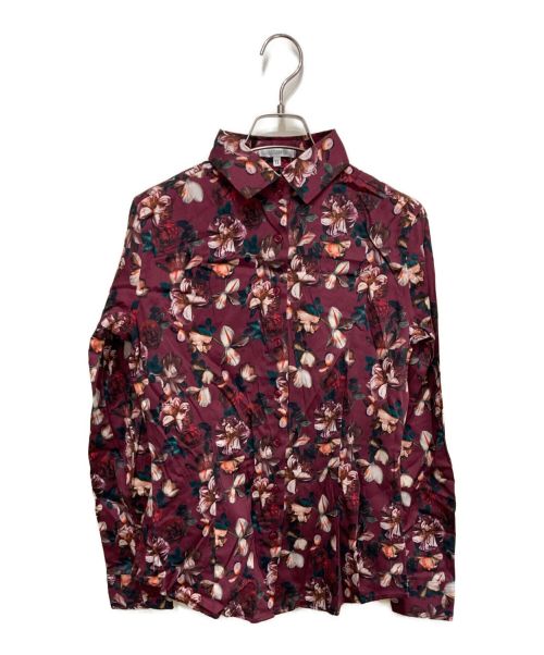NARA CAMICIE（ナラカミーチェ）NARA CAMICIE (ナラカミーチェ) フラワープリントシャツ ボルドー サイズ:M 未使用品の古着・服飾アイテム
