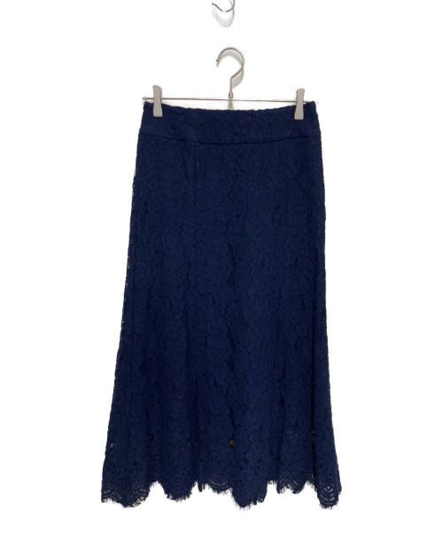 IENA（イエナ）IENA (イエナ) フラワーレースフレアスカート ネイビー サイズ:Sの古着・服飾アイテム