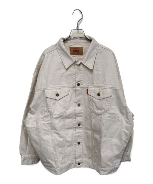 UNGRID（アングリッド）UNGRID (アングリッド) ビッグシルエットデニムジャケット ホワイト サイズ:Fの古着・服飾アイテム