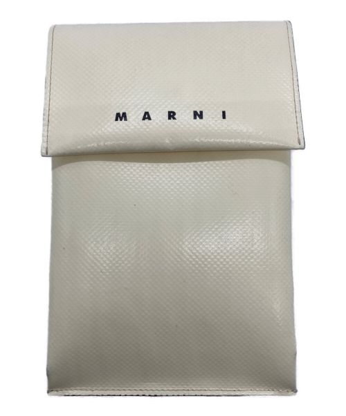 MARNI（マルニ）MARNI (マルニ) PVCネックポーチ ホワイトの古着・服飾アイテム