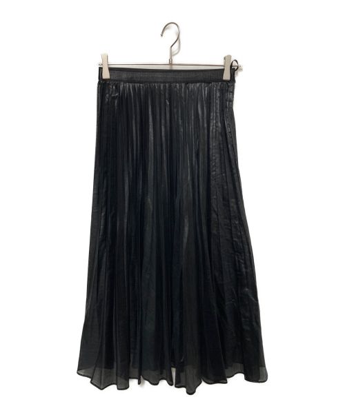 ANAYI（アナイ）ANAYI (アナイ) スパンオーガンジープリーツ スカート ブラック サイズ:Mの古着・服飾アイテム
