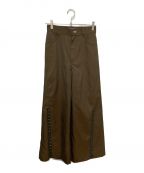 MAISON SPECIALメゾンスペシャル）の古着「Side Hook Wide Pants」｜ベージュ