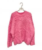 MAISON SPECIALメゾンスペシャル）の古着「Melange Fur Knit Top」｜ピンク