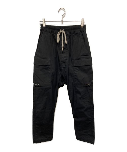 RICK OWENS（リックオウエンス）RICK OWENS (リック オウエンス) LONG CARGO PANTS ブラック サイズ:SIZE36の古着・服飾アイテム