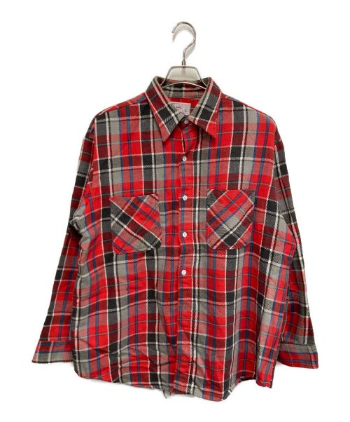 big mac（ビッグマック）big mac (ビッグマック) ネルシャツ レッド サイズ:Lの古着・服飾アイテム