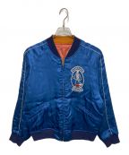 WAREHOUSEウエアハウス）の古着「GRIMREAPERS 1953 リバーシブルスカジャン」｜ブルー×ピンク