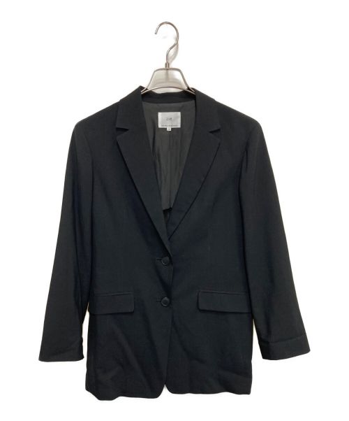 23区（ニジュウサンク）23区 (ニジュウサンク) ウールレーヨントロピカル シングル ジャケット ブラック サイズ:Mの古着・服飾アイテム