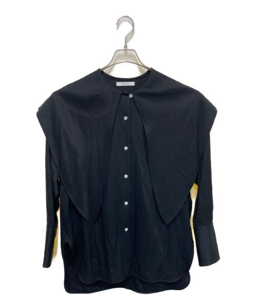 CINOH（チノ）CINOH (チノ) CI BIG COLLAR SHIRT ブラック サイズ:Mの古着・服飾アイテム