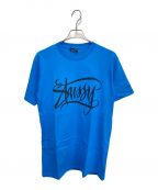 stussy×NEIGHBORHOODステューシー×ネイバーフッド）の古着「Tシャツ」｜ブルー