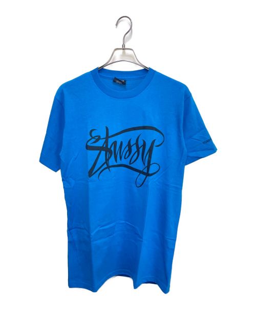 stussy（ステューシー）stussy (ステューシー) NEIGHBORHOOD (ネイバーフッド) Tシャツ ブルー サイズ:Mの古着・服飾アイテム
