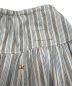 中古・古着 45R (フォーティーファイブアール) インドカディシャツデニムのイージーギャザースカート ブルー×ホワイト サイズ:00：26000円