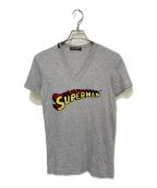 DOLCE & GABBANAドルチェ＆ガッバーナ）の古着「スーパーマンtシャツ」｜グレー