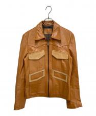 Bonds & Peace (ボンズアンドピース) ウエスタンレザージャケット ブラウン サイズ:1