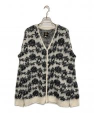 Needles (ニードルズ) ローズ モヘア カーディガン ホワイト×ブラック サイズ:Ｓ