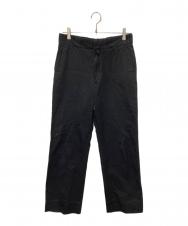 COMOLI (コモリ) コットンギャバワークパンツ ブラック サイズ:2