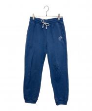 LOUIS VUITTON (ルイ ヴィトン) ロゴエンブロイダリースウェットパンツ ブルー サイズ:M