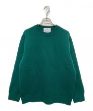 THISISASWEATER. (ディスイズアセーター) ウールカシミヤ クルーネックニット グリーン サイズ:2