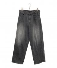 LAD MUSICIAN (ラッドミュージシャン) 12oz Denim Tapered Baggy Pants グレー サイズ:44