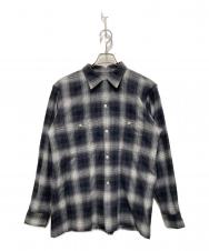 A.R.P. (エー・アール・ピー) Ombre Check Loop Collar Shirt Black ブラック サイズ:ONE SIZE