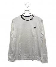 FRED PERRY (フレッドペリー) ロングカットソー ホワイト サイズ:L