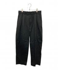 STEVEN ALAN (スティーブンアラン) ウエポン ニドム イン ツープリーツ ドレス トラウザーズ ブラック サイズ:Ⅿ