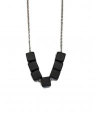 CTHY (シティ) CUBE STONE NECKLACE/キューブストーンネックレス ブラック