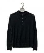 theory（）の古着「Regal Wool LS Button Polo」｜ブラック