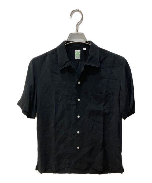 finamore（フィナモレ）finamore (フィナモレ) オープンカラーシャツ ブラック サイズ:Sの古着・服飾アイテム