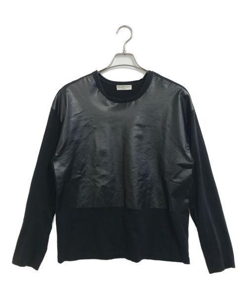 BALENCIAGA（バレンシアガ）BALENCIAGA (バレンシアガ) コーティングカットソー ブラック サイズ:Sの古着・服飾アイテム