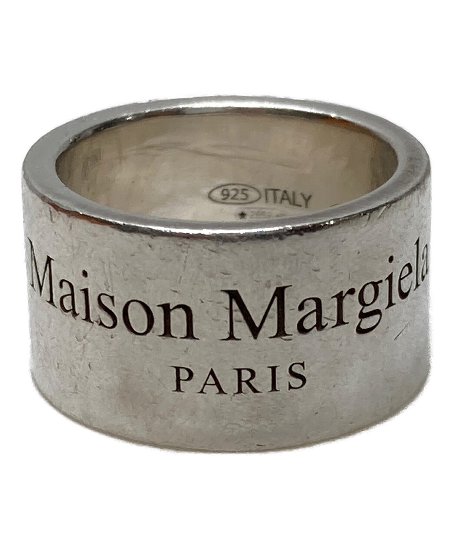 22SS Maison Margiela ロゴ ワイド リング 約13号-