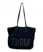 MIU MIU（）の古着「ファートートバッグ」｜ブラック