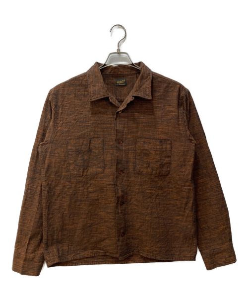 TENDERLOIN（テンダーロイン）TENDERLOIN (テンダーロイン) オープンカラーシャツ ブラウン サイズ:Sの古着・服飾アイテム
