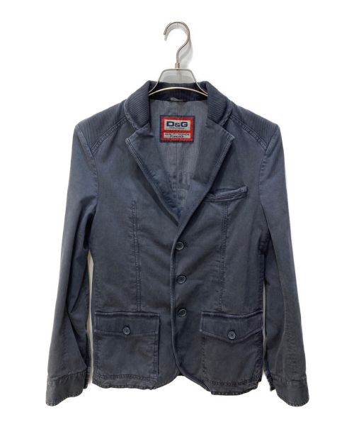 D&G（ディーアンドジー）D&G (ディーアンドジー) オーバーダイテーラードジャケット ネイビー サイズ:44の古着・服飾アイテム